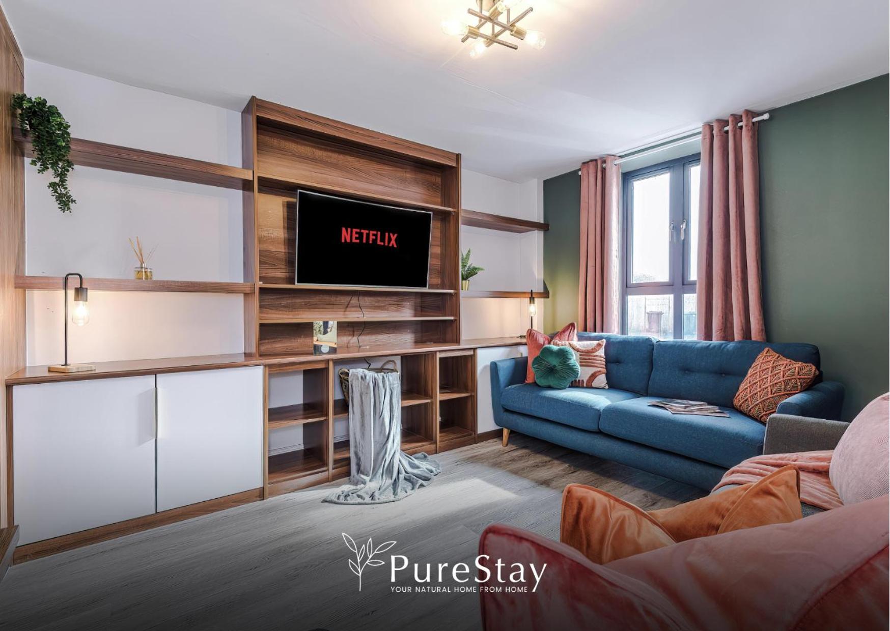 Stunning Five Bedroom Manchester House With Free Parking By Purestay Short Lets & Serviced Accommodation エクステリア 写真